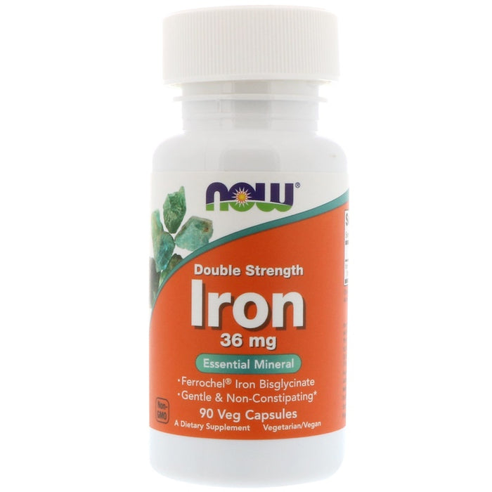 now-foods-iron-double-strength-36-mg-90-veg-capsules - Supplements-Natural & Organic Vitamins-Essentials4me