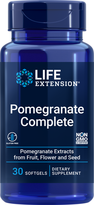 life-extension-pomegranate-complete-30-softgels - Supplements-Natural & Organic Vitamins-Essentials4me