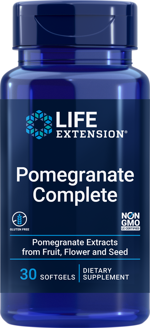 life-extension-pomegranate-complete-30-softgels - Supplements-Natural & Organic Vitamins-Essentials4me