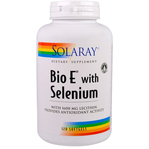 solaray-bio-e-with-selenium-120-softgels - Supplements-Natural & Organic Vitamins-Essentials4me