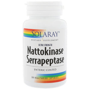 solaray-nattokinase-serrapeptase-30-vegetarian-capsules - Supplements-Natural & Organic Vitamins-Essentials4me