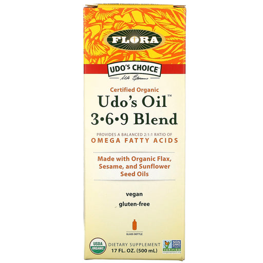 flora-udos-oil-3-6-9-blend-17-fl-oz-500-ml - Supplements-Natural & Organic Vitamins-Essentials4me