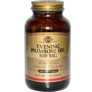 solgar-evening-primrose-oil-500-mg-180-softgels - Supplements-Natural & Organic Vitamins-Essentials4me