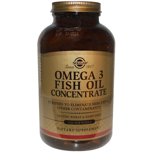 solgar-omega-3-fish-oil-concentrate-240-softgels - Supplements-Natural & Organic Vitamins-Essentials4me
