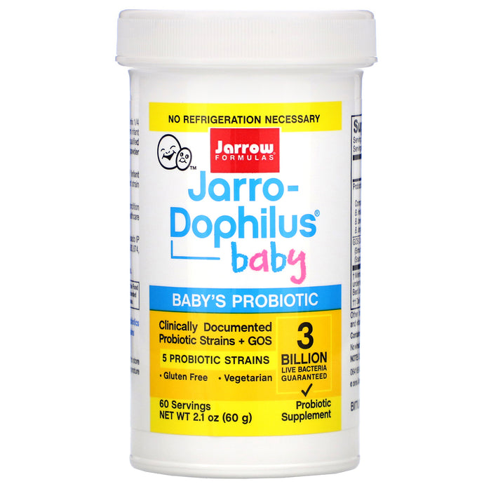 jarrow-formulas-jarro-dophilus-baby-babys-probiotic-3-months-4-years-3-billion-live-bacteria-2-1-oz-60-g - Supplements-Natural & Organic Vitamins-Essentials4me