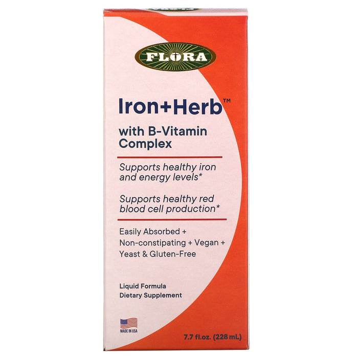 flora-iron-herb-with-b-vitamin-complex-7-7-fl-oz-228-ml - Supplements-Natural & Organic Vitamins-Essentials4me