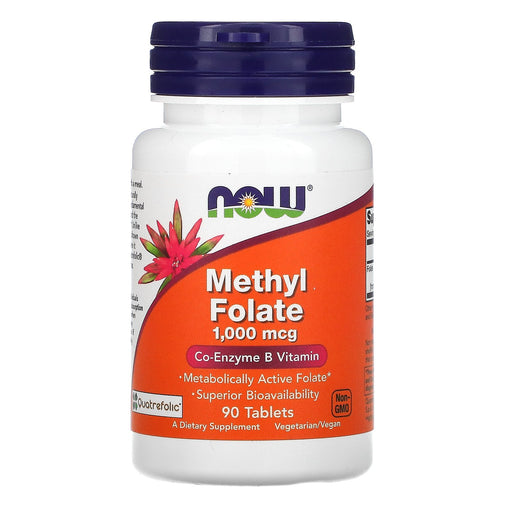 now-foods-methyl-folate-1-000-mcg-90-tablets - Supplements-Natural & Organic Vitamins-Essentials4me