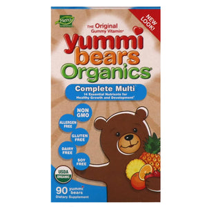 yummi-bears-organics-multi-vitamin-90-gummy-bears - Supplements-Natural & Organic Vitamins-Essentials4me