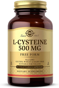 solgar-l-cysteine-500-mg-90-vegetable-capsules - Supplements-Natural & Organic Vitamins-Essentials4me