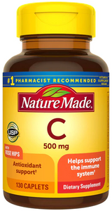 nature-made-vitamin-c-with-rose-hips-500mg-130-caplets - Supplements-Natural & Organic Vitamins-Essentials4me