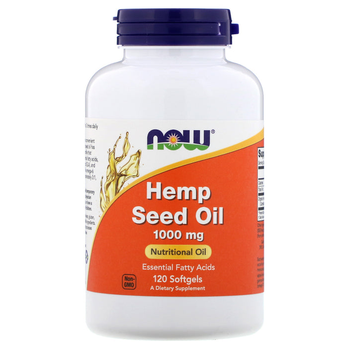 now-foods-hemp-seed-oil-1-000-mg-120-softgels - Supplements-Natural & Organic Vitamins-Essentials4me
