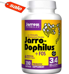 jarrow-formulas-jarro-dophilus-fos-200-capsules - Supplements-Natural & Organic Vitamins-Essentials4me
