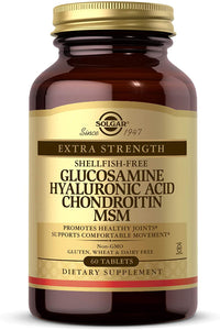 solgar-glucosamine-hyaluronic-acid-chondroitin-msm-shellfish-free-60-tablets - Supplements-Natural & Organic Vitamins-Essentials4me
