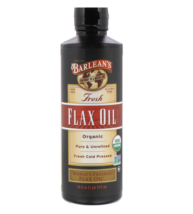 barleans-organic-fresh-flax-oil-16-oz-473-ml - Supplements-Natural & Organic Vitamins-Essentials4me
