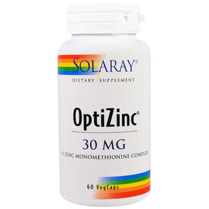 solaray-optizinc-30-mg-60-veggie-caps - Supplements-Natural & Organic Vitamins-Essentials4me