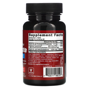 jarrow-formulas-methyl-b-12-methyl-folate-cherry-flavor-5000-mcg-800-mcg-60-chewable-tablets - Supplements-Natural & Organic Vitamins-Essentials4me