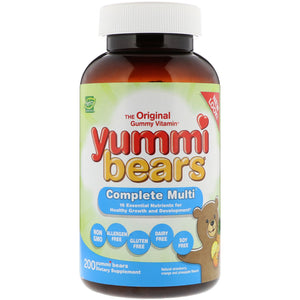 hero-nutritional-products-yummi-bears-complete-multi-natural-strawberry-orange-and-pineapple-flavors-200-yummi-bears - Supplements-Natural & Organic Vitamins-Essentials4me