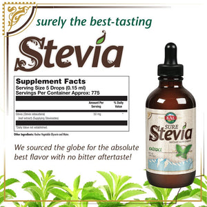 kal-sure-stevia-extract-4-fl-oz-118-3-ml - Supplements-Natural & Organic Vitamins-Essentials4me