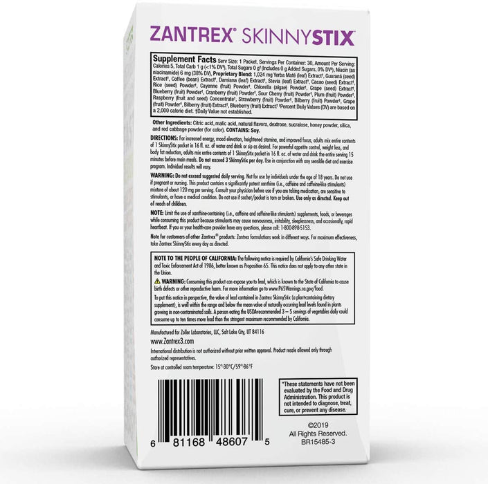 zantrex-skinnystix-berry-fusion-30-packets - Supplements-Natural & Organic Vitamins-Essentials4me