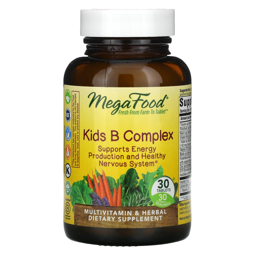 megafood-kids-b-complex-30-tablets - Supplements-Natural & Organic Vitamins-Essentials4me