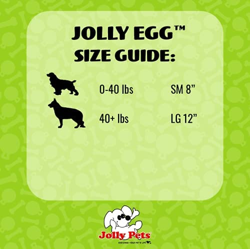 Jolly Pets Jolly Egg Plastic Dog Chew Toy, 12 Inches, Red