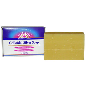 heritage-store-colloidal-silver-soap-3-5-oz-100-g - Supplements-Natural & Organic Vitamins-Essentials4me