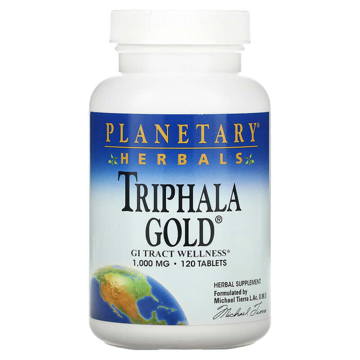 Planetary Herbals, Triphala Gold, 1000 mg, 120 Tablets