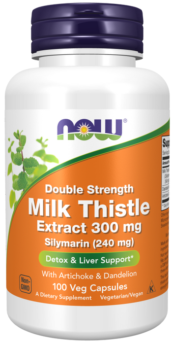 Now Foods Silymarin Milk Thistle Extract, 300 mg, 100 Veg Capsules