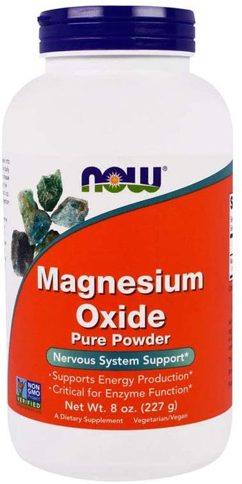 now-supplements-magnesium-oxide-enzyme-function-nervous-system-support-8-ounce - Supplements-Natural & Organic Vitamins-Essentials4me