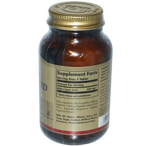 solgar-alpha-lipoic-acid-600-mg-50-tablets - Supplements-Natural & Organic Vitamins-Essentials4me