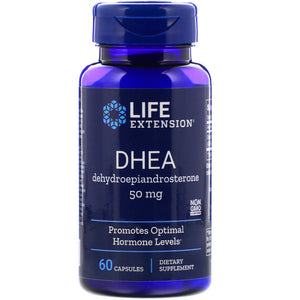 life-extension-dhea-50-mg-60-capsules - Supplements-Natural & Organic Vitamins-Essentials4me