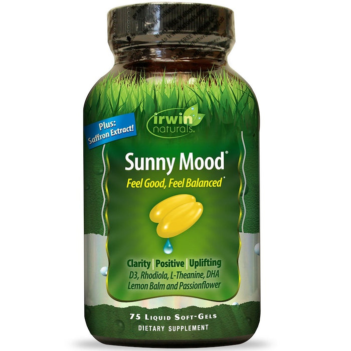 irwin-naturals-sunny-mood-75-liquid-soft-gels - Supplements-Natural & Organic Vitamins-Essentials4me