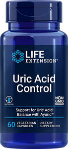 life-extension-uric-acid-control-60-vegetarian-capsules - Supplements-Natural & Organic Vitamins-Essentials4me