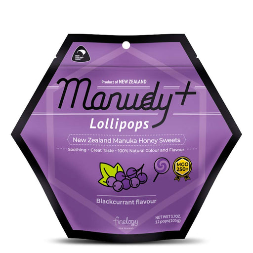 manudy-new-zealand-manuka-honey-sweets-lollipops-mgo250-natural-fruits-flavor-12-pops-blackcurrant - Supplements-Natural & Organic Vitamins-Essentials4me