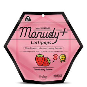 manudy-new-zealand-manuka-honey-sweets-lollipops-mgo250-natural-fruits-flavor-12-pops-strawberry - Supplements-Natural & Organic Vitamins-Essentials4me