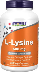now-foods-l-lysine-500-mg-250-capsules - Supplements-Natural & Organic Vitamins-Essentials4me
