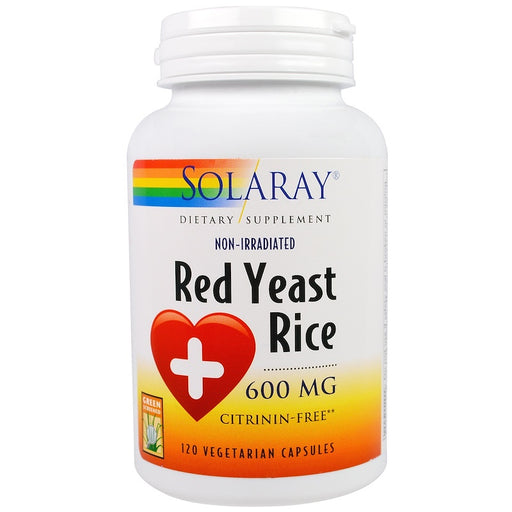 solaray-red-yeast-rice-600-mg-120-veggie-caps - Supplements-Natural & Organic Vitamins-Essentials4me