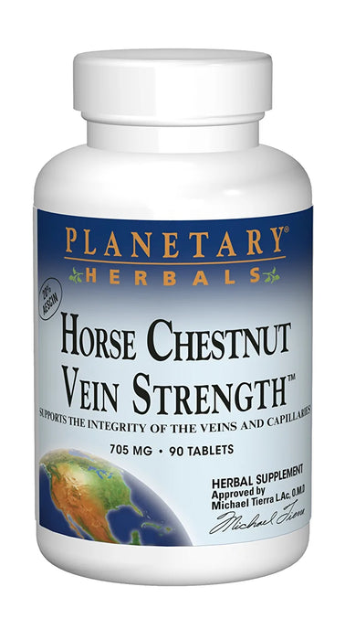 Planetary Herbals Horse Chestnut Vein Strength 705mg, Supports The Integrity Of The Veins And Capillaries 90 Tablets