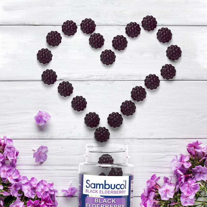 sambucol-black-elderberry-immune-support-gummies-with-vitamin-c-zinc-natural-berry-60-gummies - Supplements-Natural & Organic Vitamins-Essentials4me