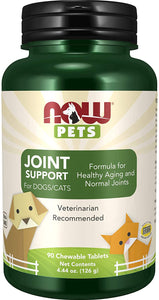 now-foods-pets-joint-support-for-dogs-cats-90-chewable-tablets-4-44-oz-126-g - Supplements-Natural & Organic Vitamins-Essentials4me