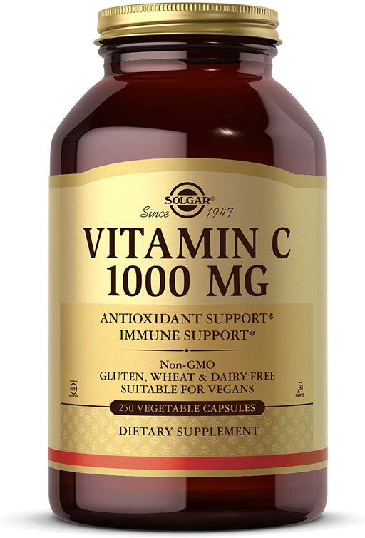 solgar-vitamin-c-1000-mg-250-vegetable-capsules - Supplements-Natural & Organic Vitamins-Essentials4me