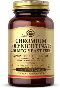 solgar-chromium-polynicotinate-200-mcg-100-vegetarian-capsules - Supplements-Natural & Organic Vitamins-Essentials4me