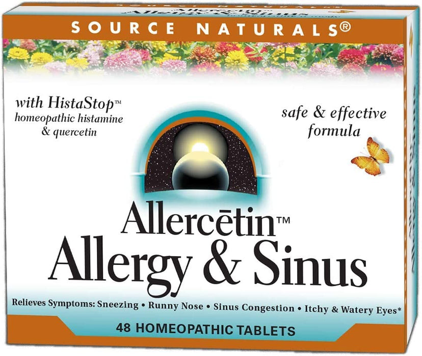 Source Naturals Allercetin, Allergy & Sinus, 48 Homeopathic Tablets
