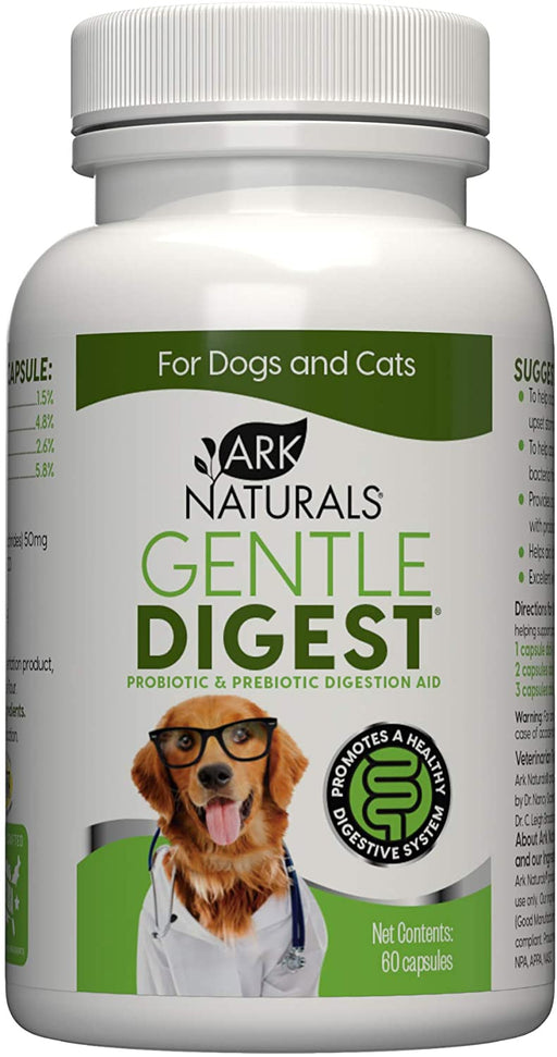 ark-naturals-gentle-digest-capsules-vet-recommended-dog-and-cat-prebiotics-and-probiotics-digestive-and-immune-system-support-60-count - Supplements-Natural & Organic Vitamins-Essentials4me