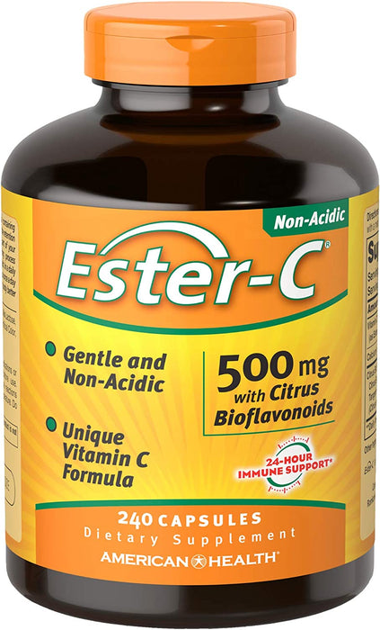 American Health Ester-C 500 mg with Citrus Bioflavonoids 240 Capsules