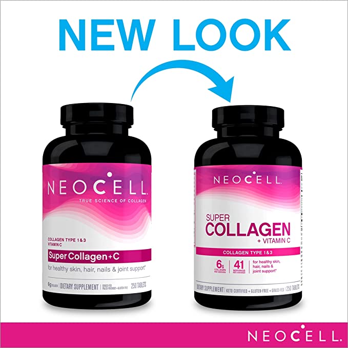 neocell-super-collagen-c-type-1-3-250-tablets - Supplements-Natural & Organic Vitamins-Essentials4me