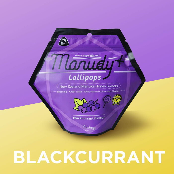 manudy-new-zealand-manuka-honey-sweets-lollipops-mgo250-natural-fruits-flavor-12-pops-blackcurrant - Supplements-Natural & Organic Vitamins-Essentials4me