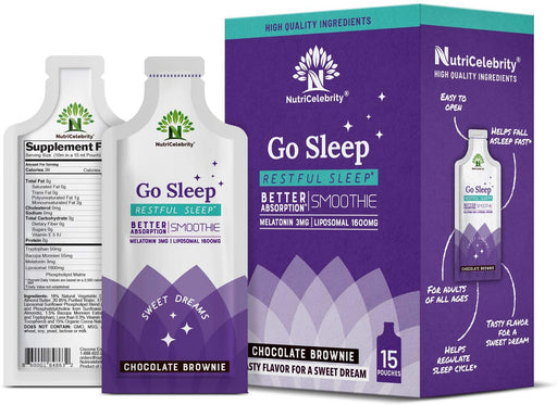 nutricelebrity-go-sleep-formula-chocolate-brownie-batter-10ml-serving-15-pouches-box - Supplements-Natural & Organic Vitamins-Essentials4me