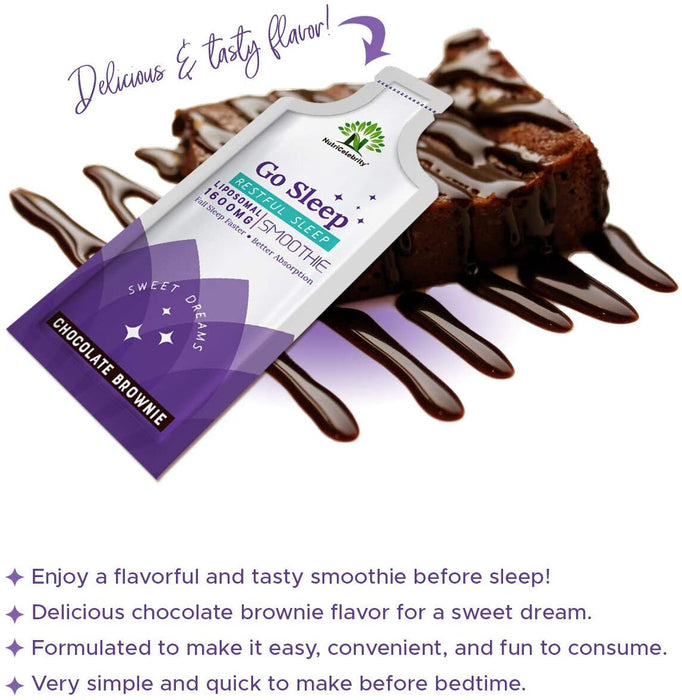 nutricelebrity-go-sleep-formula-chocolate-brownie-batter-10ml-serving-15-pouches-box - Supplements-Natural & Organic Vitamins-Essentials4me