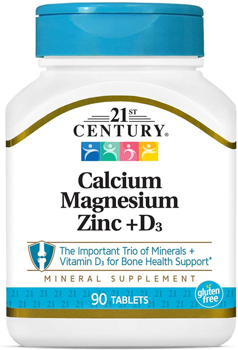 21st-century-calcium-magnesium-zinc-d3-90-tablets - Supplements-Natural & Organic Vitamins-Essentials4me
